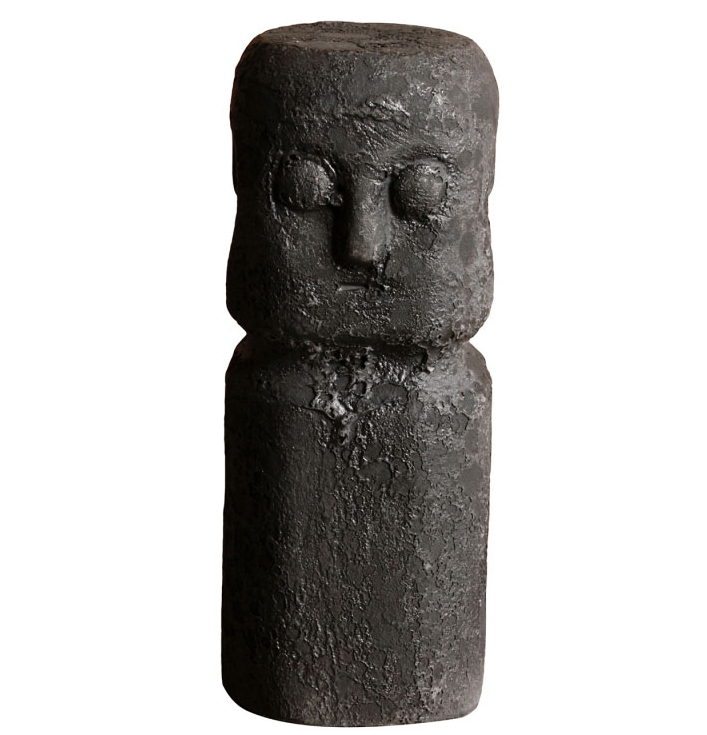 Zwart beeldje steen mannetje