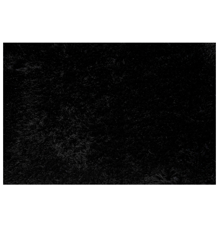 Zwart polyester vloerkleed kleur 25