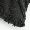 Zwart sierkussen polyester patroon