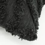 Zwart sierkussen polyester patroon