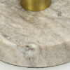 Beige marmeren kandelaar rond