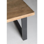 Bruin hout eettafel recht