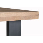 Eettafel hout bruin recht