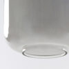 Glazen hanglamp met grijs rookglas rond