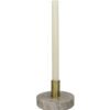 Marmer rond kandelaar beige