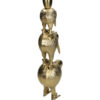 Vogeltjes kandelaar goud aluminium