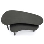 Zwart salontafel set mangohout