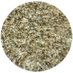 Beige vloerkleed hoogpolig polyester