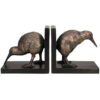 Boekensteun brons vogels polyresin
