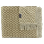 Claudi Plaid Colly Brown Bruin Beige Met Franjes