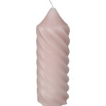 Kaars spiraal roze wax