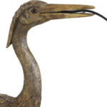 Kunststof gouden wandlamp vogel