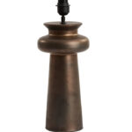 Lampvoet rond brons keramiek