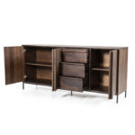 Mangohout dressoir bruin met lades en deuren
