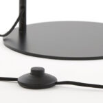 Metaal vloerlamp rond