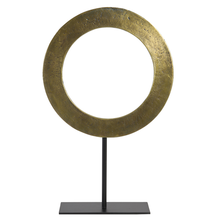 Ornament Cirkel Antiek Brons Goud