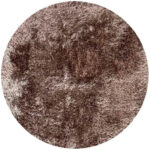 Polyester vloerkleed hoogpolig licht bruin