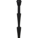 Rond metalen lampvoet zwart vloerlamp