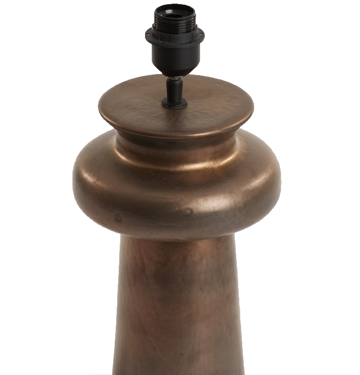 Ronde lampvoet keramiek brons