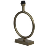 Ronde lampvoet metaal antiek brons