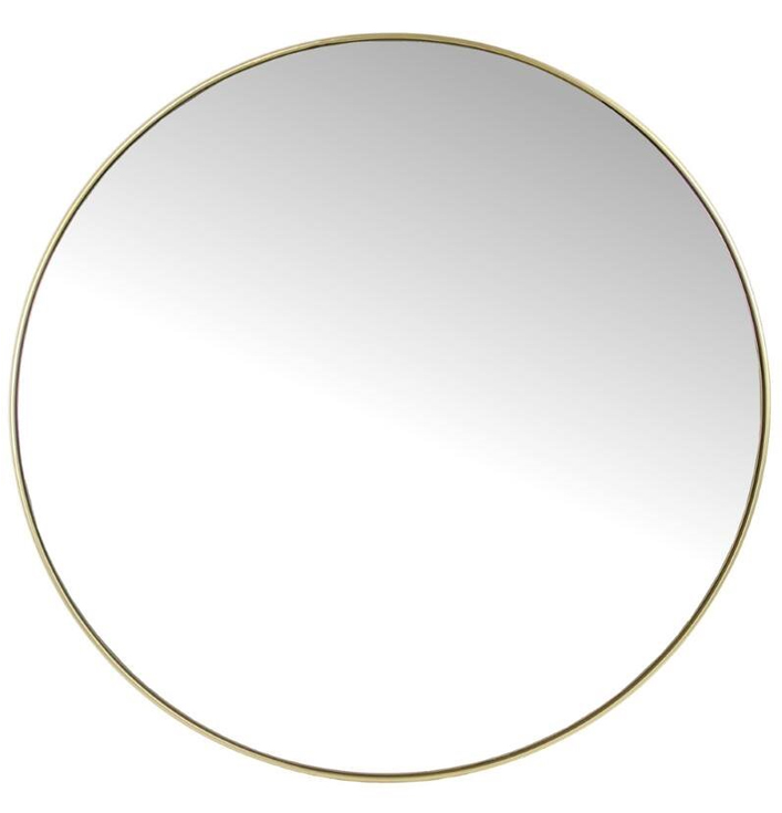 Ronde spiegel goud metaal