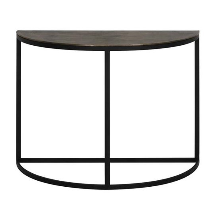 Sidetable brons en zwart metaal