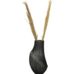 Vaas glas grijs