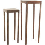 Zuil hout bruin vierkant