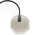 Zwarte vloerlamp van glas