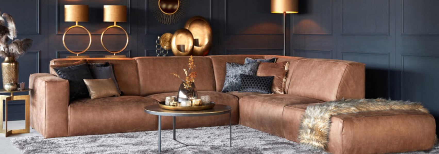 cognac interieur kleuren bank