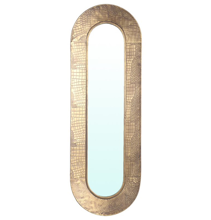 gouden ovale spiegel