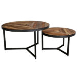 houten salontafel set
