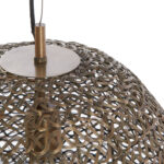 Antiek bronzen hanglamp metaal