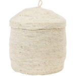 Beige mand met deksel