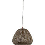 Hanglamp antiek brons metalen draadjes