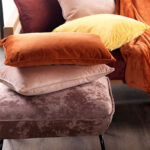 Langwerpig polyester sierkussen roze