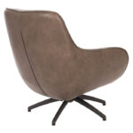 Leren fauteuil bruin