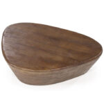 Organische salontafel bruin hout