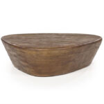 Salontafel organisch hout bruin donker