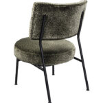 Stoffen fauteuil panterprint groen
