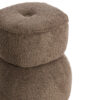 Bouclé bruine poef textiel