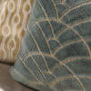 Claudi sierkussen velours mint met gouden bogen