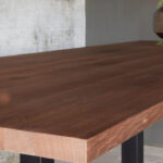 Eikenhouten eettafel bruin naturel