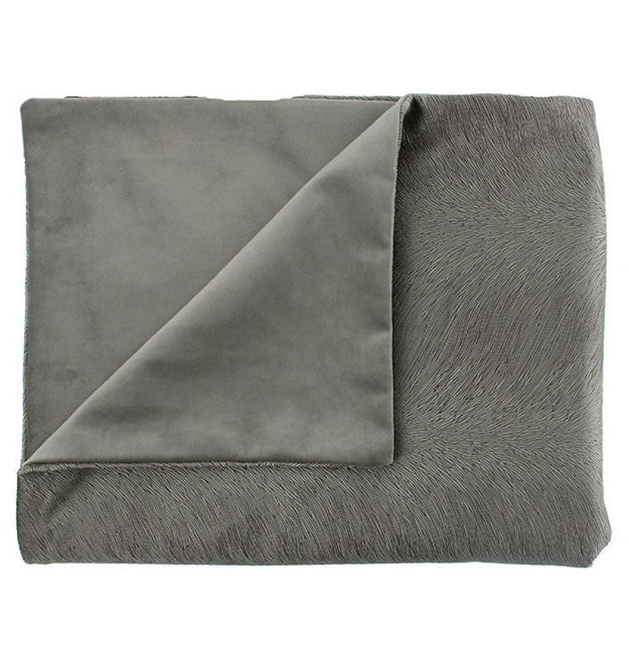 Plaid taupe fluweel