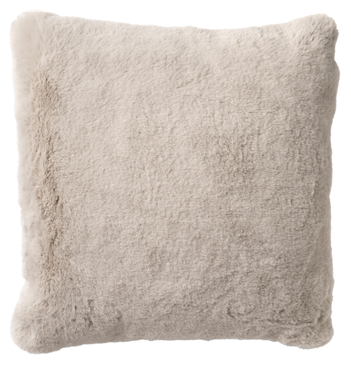 Zacht sierkussen beige fluffy