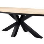 Eettafel hout ovaal