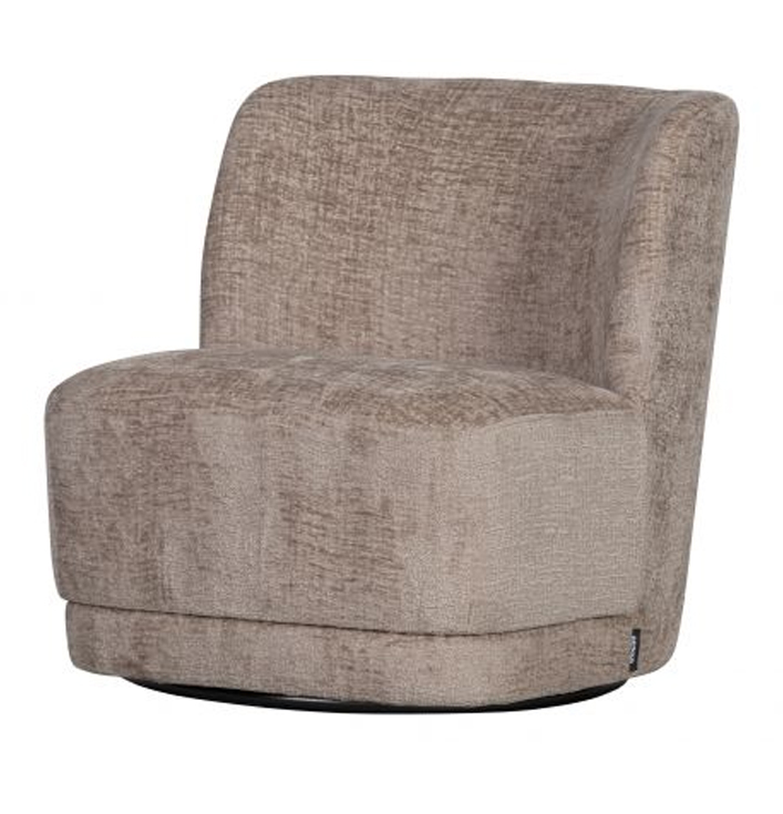 Fauteuil zand polyester draaibaar