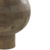 Houten vaas bruin rond