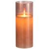 Ledlamp blinkend bruin van glas