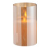 Ledlamp blinkend goud van glas klein